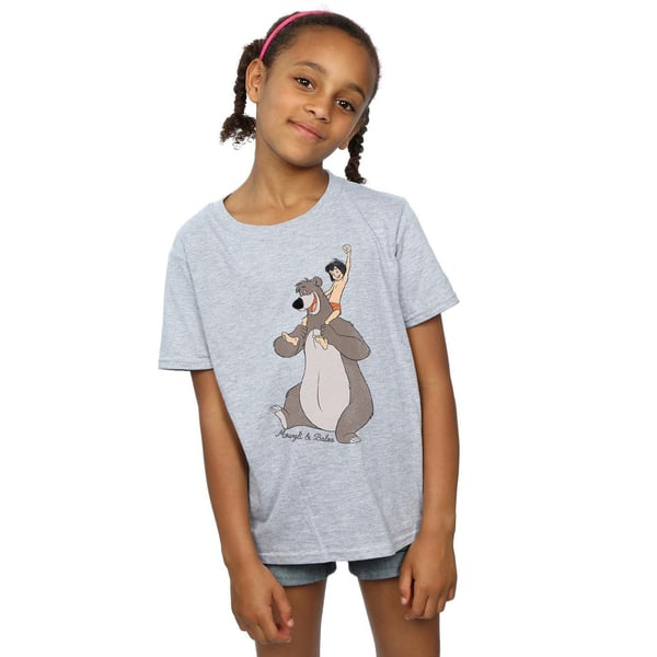 Jungle Book Girls Mowgli And Baloo Cotton T-Shirt