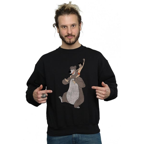 Jungle Book Mens Classic Mowgli And Baloo Cotton Sweatshirt