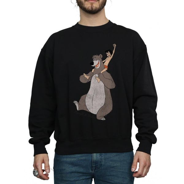 Jungle Book Mens Classic Mowgli And Baloo Cotton Sweatshirt
