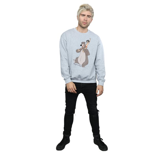 Jungle Book Mens Classic Mowgli And Baloo Cotton Sweatshirt