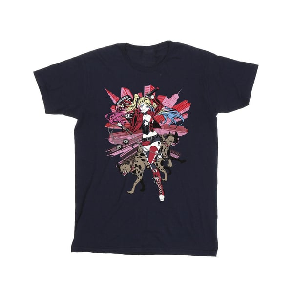 DC Comics Girls Harley Quinn Hyenas Cotton T-Shirt