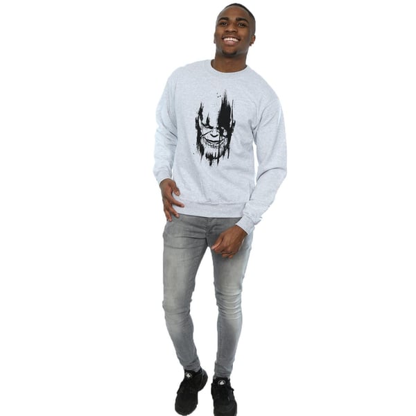 Marvel Mens Avengers Infinity War Thanos Face Sweatshirt