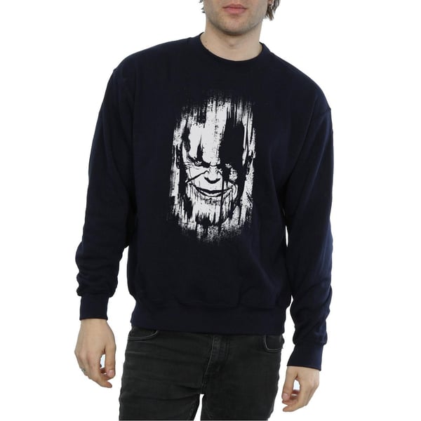 Marvel Mens Avengers Infinity War Thanos Face Sweatshirt
