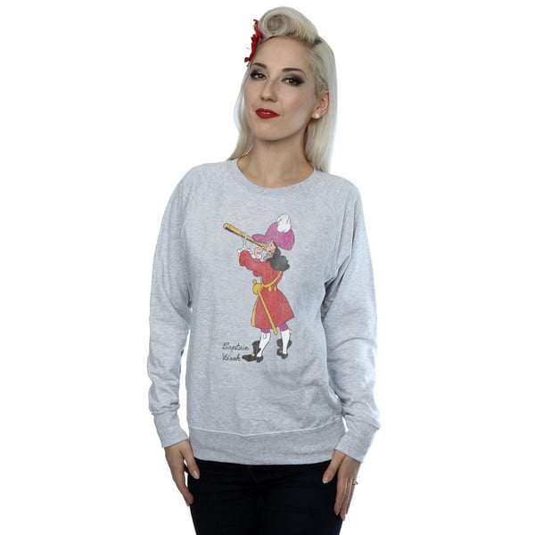 Disney Womens/Ladies Classic Captain Hook Sweatshirt