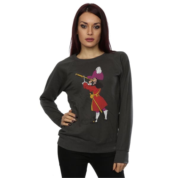 Disney Womens/Ladies Classic Captain Hook Sweatshirt