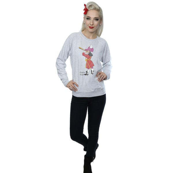 Disney Womens/Ladies Classic Captain Hook Sweatshirt
