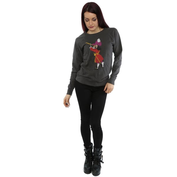 Disney Womens/Ladies Classic Captain Hook Sweatshirt