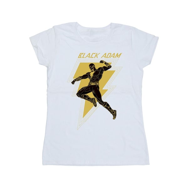 DC Comics Womens/Ladies Black Adam Golden Bolt Chest Cotton T-Shirt