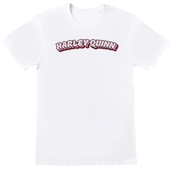 DC Comics Girls Batman Harley Quinn Logo Cotton T-Shirt