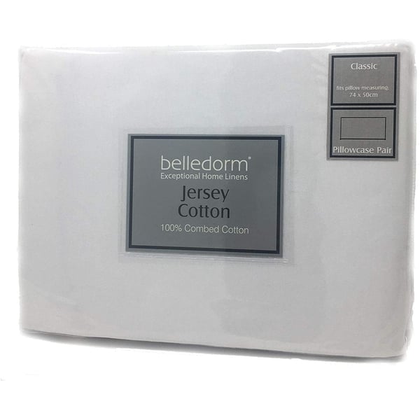 Belledorm Jersey Cotton Contour Örngott (Par)