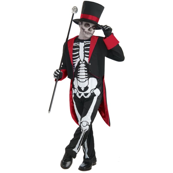 Bristol Novelty Børne/børn Mr Bone Jangles Halloween kostume