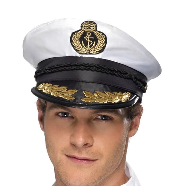 Bristol Novelty Unisex Adults Deluxe Captain Cap