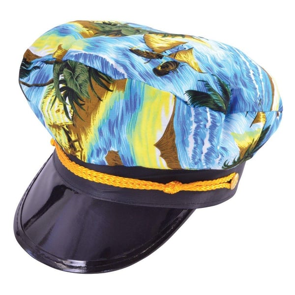 Bristol Novelty Unisex Adults Hawaiian Captain Hat