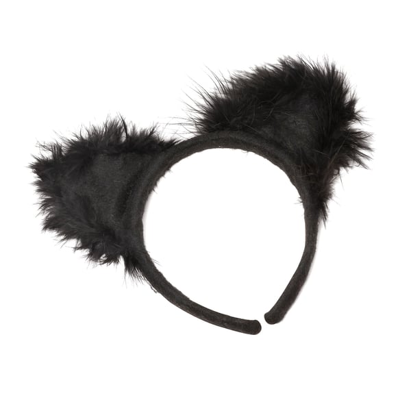 Bristol Novelty Unisex Adults Marabou Cat Ears On Headband