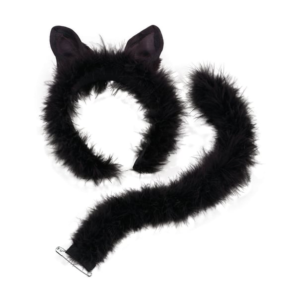 Bristol Novelty Unisex Aikuisten Marabou Kissa Setti