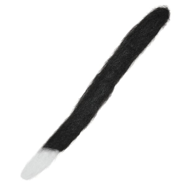 Bristol Novelty Unisex Adults Black Cat Tail With White Tip