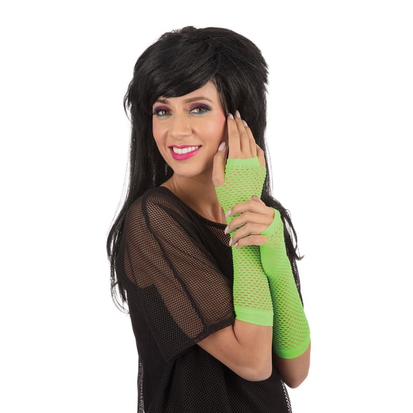 Bristol Novelty Unisex Adults Fingerless Fishnet Gloves (1 Pair)