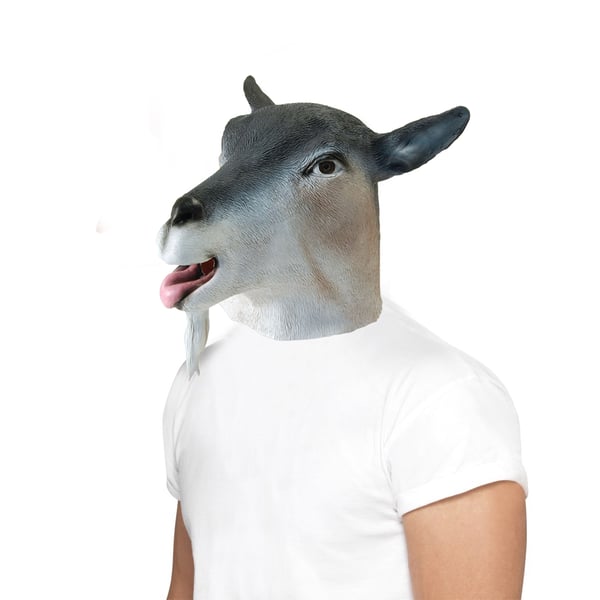 Bristol Novelty Unisex Adults Rubber Goat Mask