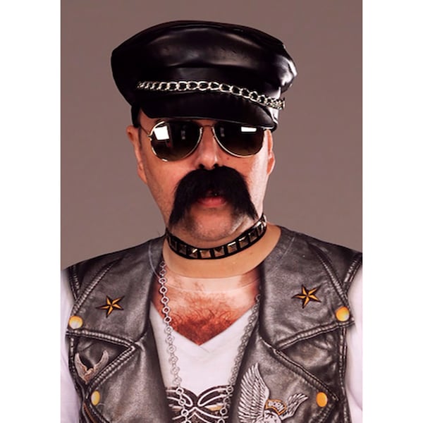 Bristol Novelty Unisex Adults Punk Leather Cap
