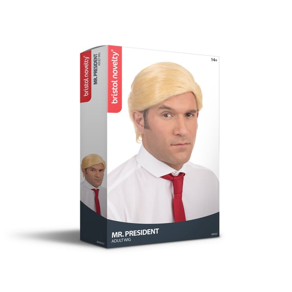 Bristol Novelty Miesten Mr President -peruukki