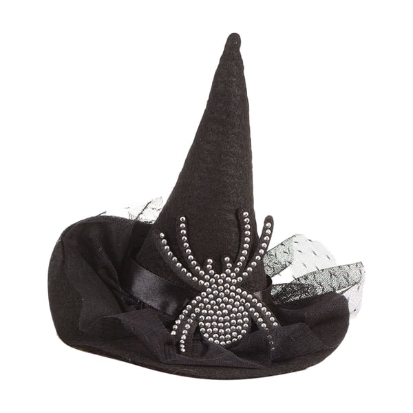 Bristol Novelty Dame Diamante Spider Witch Hat med diamanter
