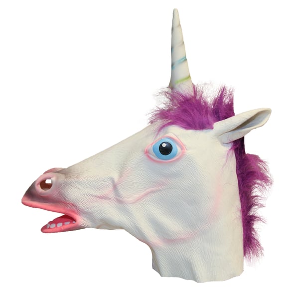 Bristol Novelty Unisex Adults Latex Unicorn Mask