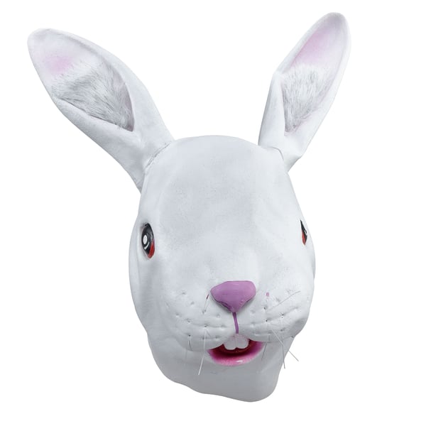 Bristol Novelty Unisex Vit Kaninmask