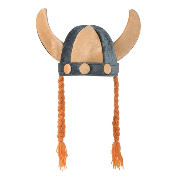 Bristol Novelty Unisex blød vikingehjelm med fletninger