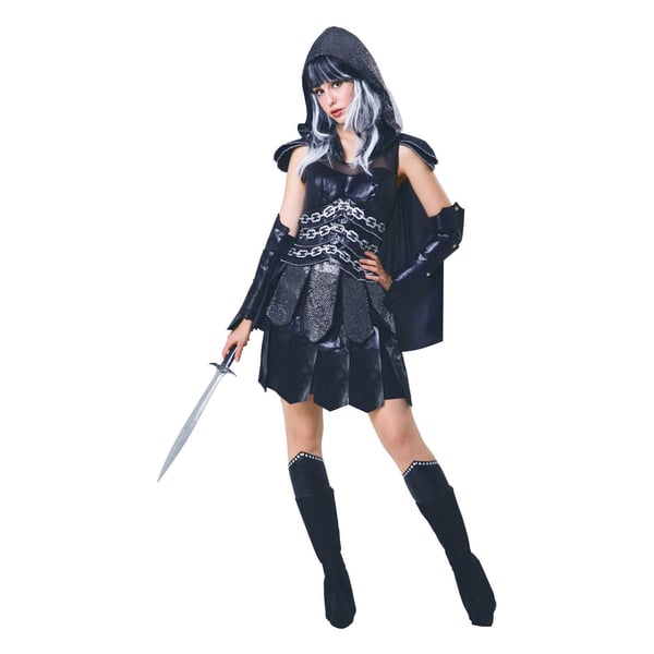 Bristol Novelty Womens/Ladies Dark Warrior Costume