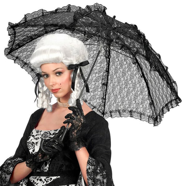 Bristol Novelty Parasol med blonder