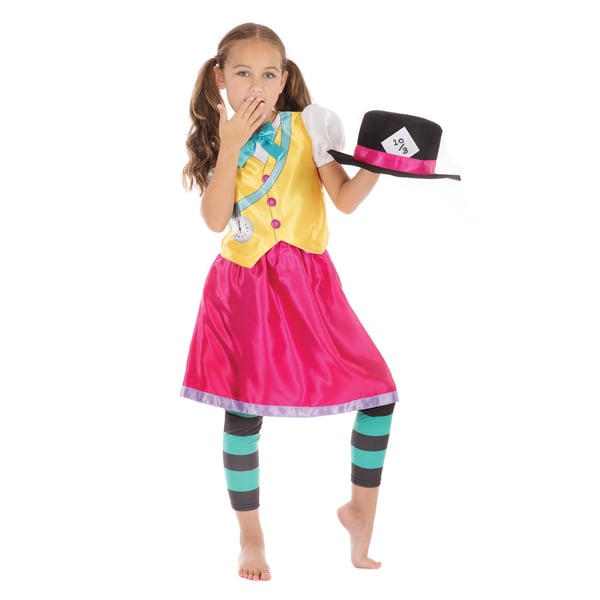 Bristol Novelty Børn/piger Mad Hattemager Pige Kostume