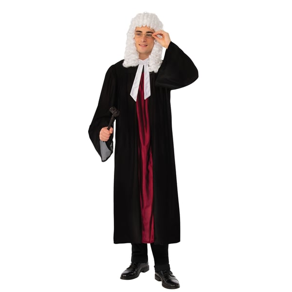 Bristol Novelty Unisex voksen dommerkjole til voksne kostume