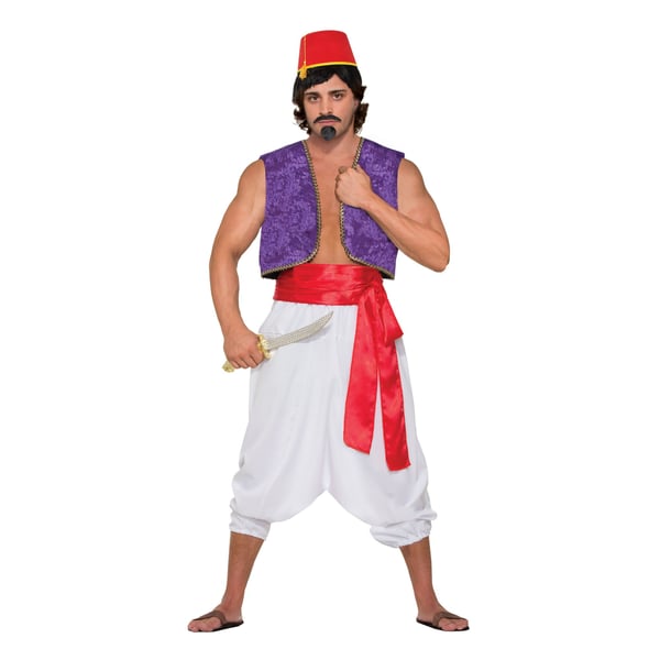 Bristol Novelty Herre ørkenprins Genie kostume vest
