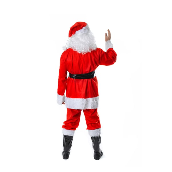 Bristol Novelty Unisex Adults Fur Complete Christmas Santa Costume