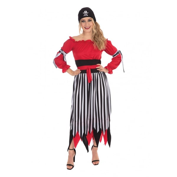 Bristol Novelty Naisten Crimson Merirosvoasu