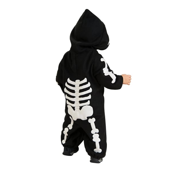 Bristol Novelty Boys Skeleton All-In-One Halloween Costume