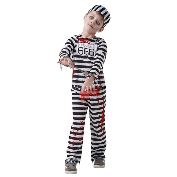 Bristol Novelty Childrens/Kids Convict Zombie Costume
