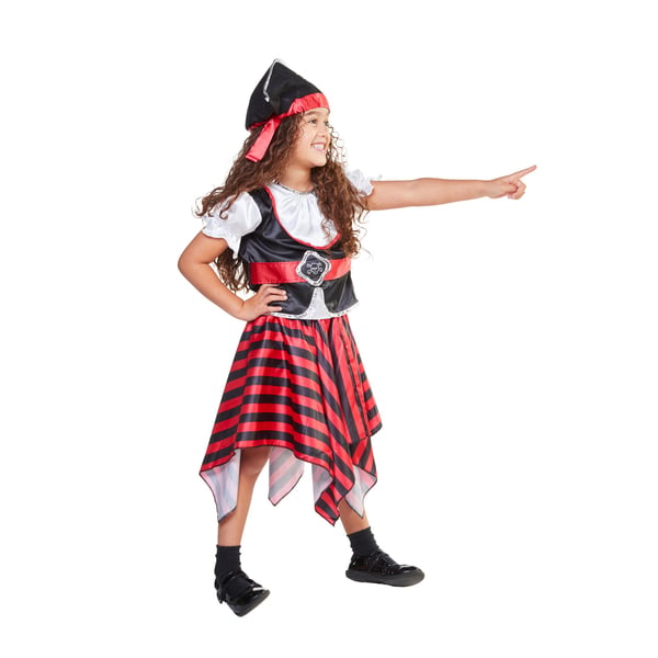 Bristol Novelty Pirat kostume til piger