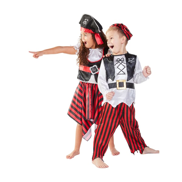 Bristol Novelty Pirat kostume til piger
