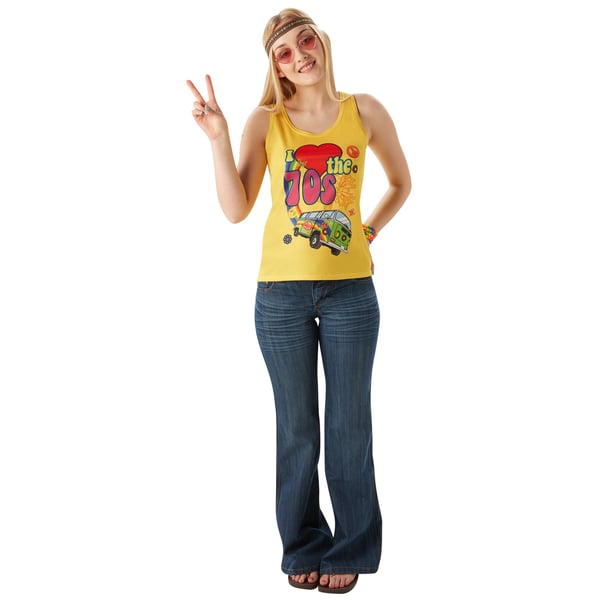 Bristol Novelty Dame/kvinder I Love The 70's Retro Vest Top