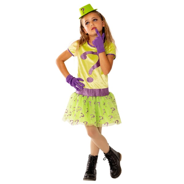 Batman Flickor Riddler Kostym