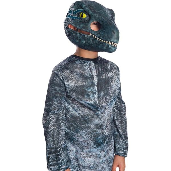 Jurassic World Velociraptor Mask med rörlig käke