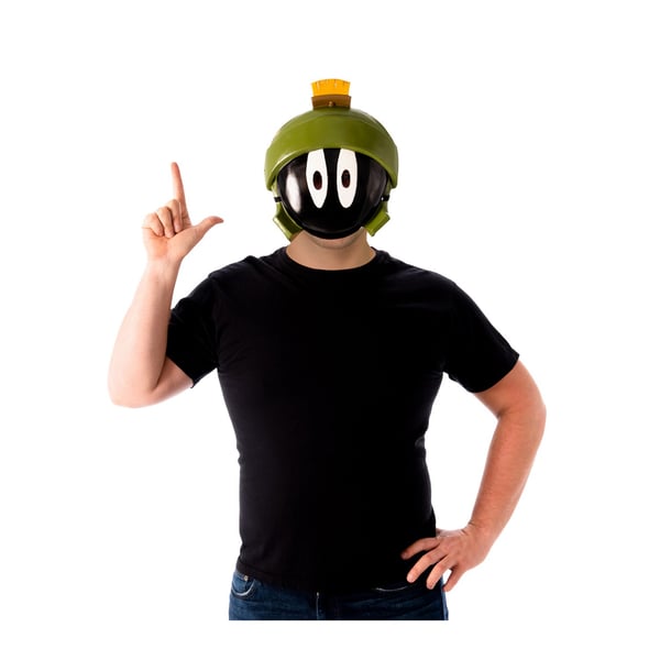 Space Jam Unisex voksen Marvin The Martian 1/2 maske Space Jam Unisex voksen Marvin The Martian 1/2 maske
