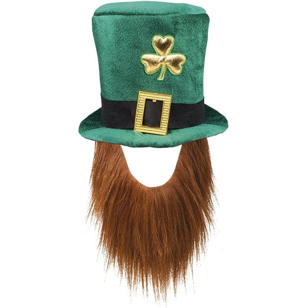Bristol Novelty Unisex irsk tophat med skæg