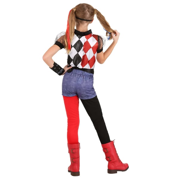 DC Super Hero Girls Childrens/Kids Deluxe Harley Quinn Costume