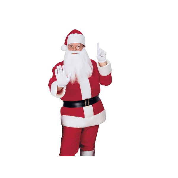 Bristol Novelty Herre klassisk julemanden flannel julekostume