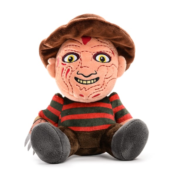 Painajainen Elm Streetillä Freddy Krueger istuva pehmolelu