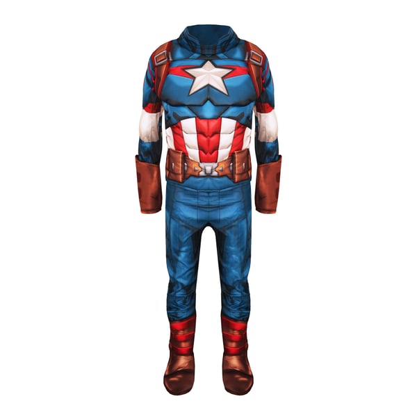 The Avengers Childrens/Kids Deluxe Captain America Costume