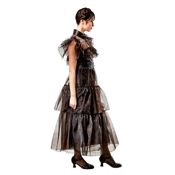 Wednesday Womens/Ladies Rave ´N Dance Wednesday Addams Costume Dress