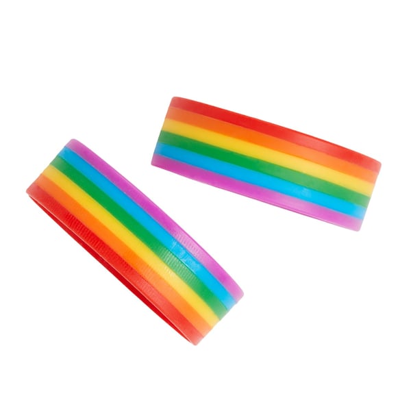 Bristol Novelty Regnbågsarmband (2-pack)